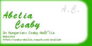 abelia csaby business card